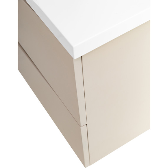 Тумба подвесная с раковиной BelBagno MARINO-800-2C-SO-CO-P 80 см, Crema Opaco (раковина BB800/450-LV-MR-PR) - фото 8