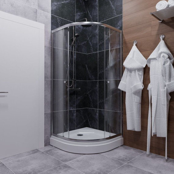 Душевое ограждение Triton Альфа 80x80 см (с поддоном) хром/прозрачное - фото 6