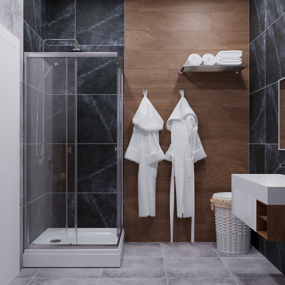 Душевое ограждение Triton Вента 80x80 см (с поддоном) хром/прозрачное - фото 2