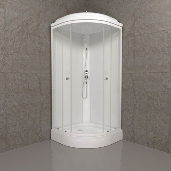 Душевая кабина Triton Экстра А 88x88 см, белый/прозрачное - фото, картинка 3 Душевая кабина Triton Экстра А 88x88 см, белый/прозрачное - фото 3