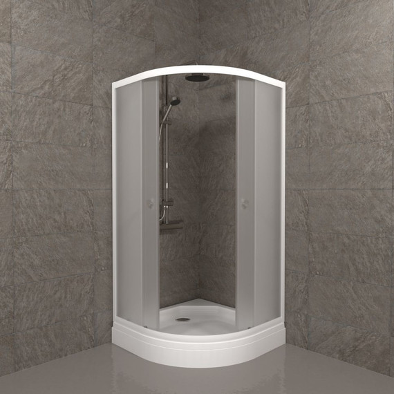 Душевое ограждение Triton Вельвет А 90x90 см, хром/матовое - фото 3