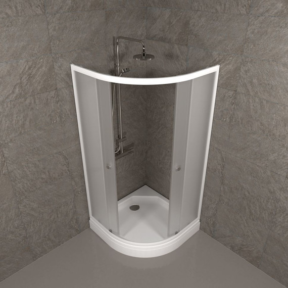 Душевое ограждение Triton Вельвет А 90x90 см, хром/матовое - фото 5