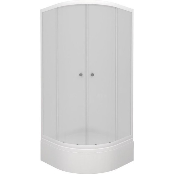 Душевое ограждение Triton Вельвет В 90x90 см, хром/матовое - фото 