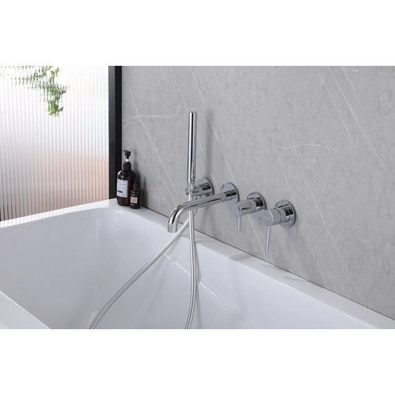 Смеситель для ванны Abber Wasser Kreis AF8130, Цвет производителя: хром - фото 3