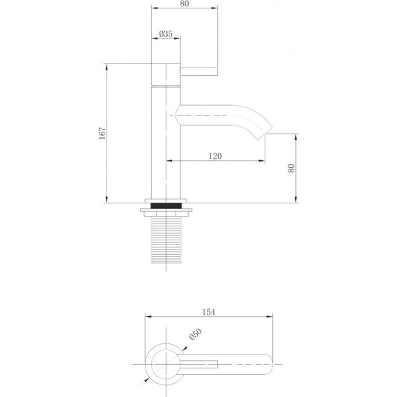 Смеситель для раковины Abber Wasser Kreis AF8110, Цвет производителя: хром - фото 3