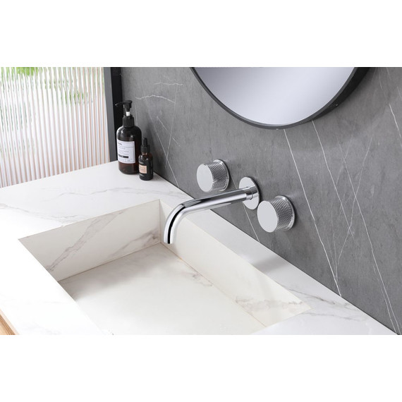 Смеситель для раковины настенный Abber Wasser Kreis AF81122 (со скрытой частью), Цвет производителя: хром - фото 2