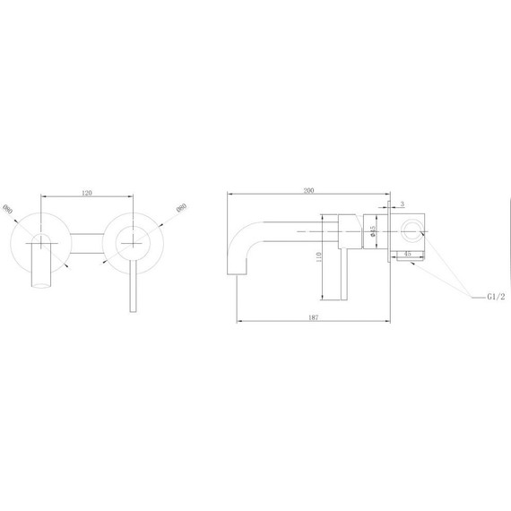 Смеситель для раковины настенный Abber Wasser Kreis AF8112RG (со скрытой частью) розовое золото, Цвет производителя: розовое золото - фото 3