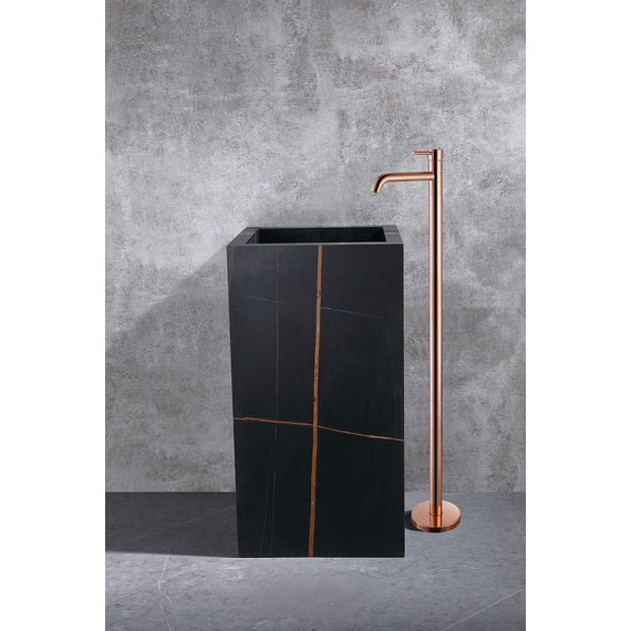 Смеситель для раковины напольный Abber Wasser Kreis AF8140RG, розовое золото, Цвет производителя: розовое золото - фото 2