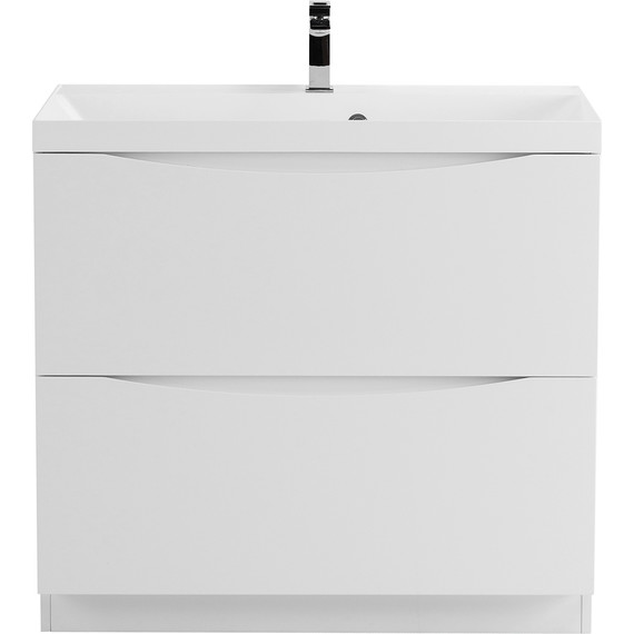 Тумба напольная с раковиной BelBagno MARINO-900-2C-PIA-BL-P 90 см, Bianco Lucido (раковина BB900/450-LV-MR-PR) - фото 5