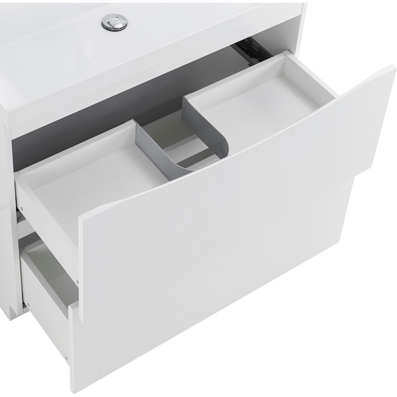 Тумба напольная с раковиной BelBagno MARINO-900-2C-PIA-BL-P 90 см, Bianco Lucido (раковина BB900/450-LV-MR-PR) - фото 12