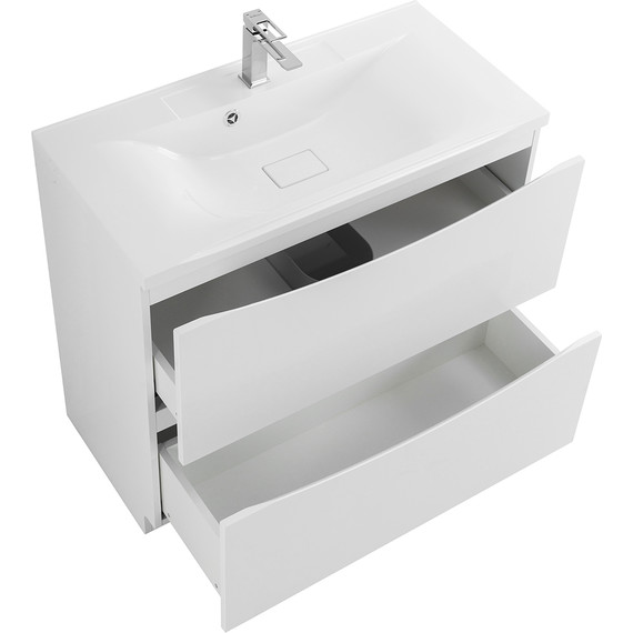 Тумба напольная с раковиной BelBagno MARINO-900-2C-PIA-BL-P 90 см, Bianco Lucido (раковина BB900/450-LV-MR-PR) - фото 8