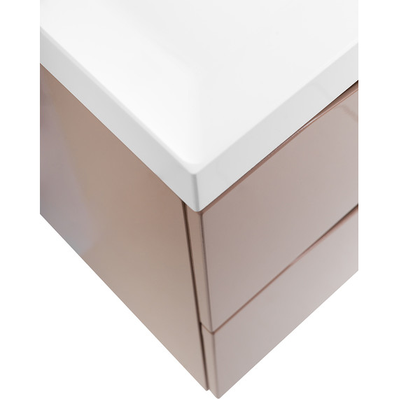 Тумба подвесная с раковиной BelBagno MARINO-900-2C-SO-CL-P 90 см, Capucino Lucido (раковина BB900/450-LV-MR-PR) - фото 4