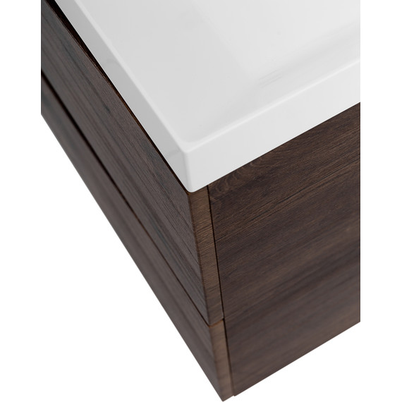 Тумба подвесная с раковиной BelBagno MARINO-900-2C-SO-RW-P 90 см, Rovere Moro (раковина BB900/450-LV-MR-PR) - фото 4