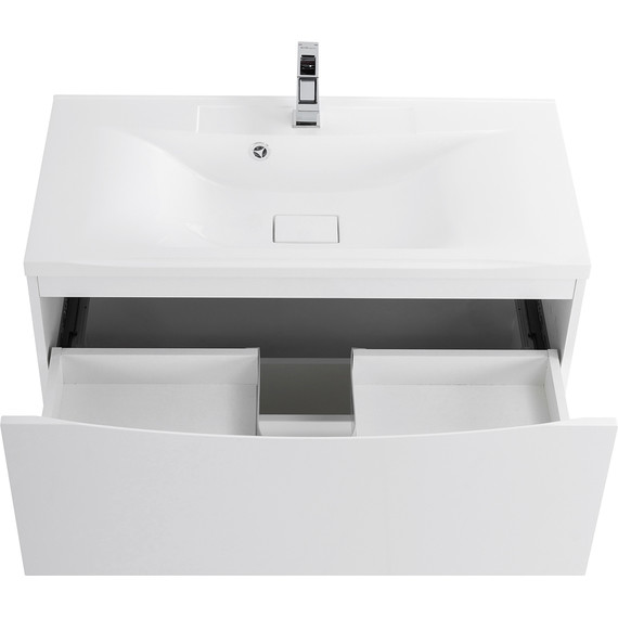 Тумба напольная с раковиной BelBagno MARINO-900-2C-PIA-BL-P 90 см, Bianco Lucido (раковина BB900/450-LV-MR-PR) - фото 10