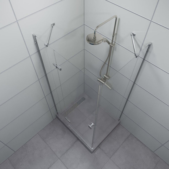 Душевое ограждение Triton Брава 120x80 см, хром/прозрачное - фото 3