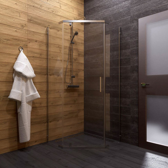 Душевое ограждение Triton Дека 100x100 см, хром/прозрачное - фото 7