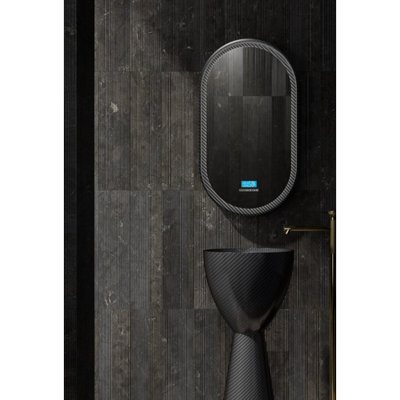 Раковина напольная Abber Karbon 45 см AK2003, чёрный - фото 6