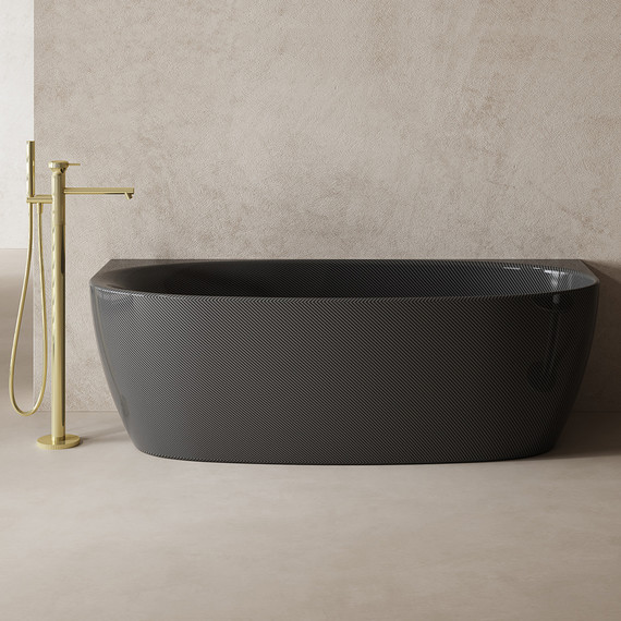 Ванна карбоновая Abber Karbon 170x80 см AK9004, чёрный - фото 