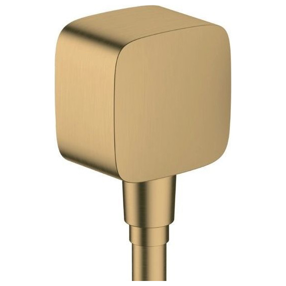 Шланговое подсоединение Hansgrohe FixFit 26457140, бронза шлифованная - фото 