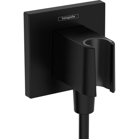 Шланговое подсоединение с держателем Hansgrohe FixFit E 26889670, чёрный - фото 