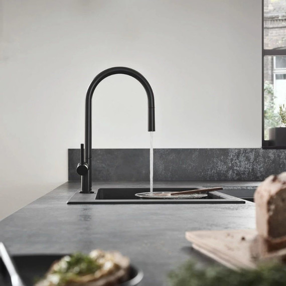 Смеситель для кухни Hansgrohe Talis M54 72802670, чёрный матовый - фото 3