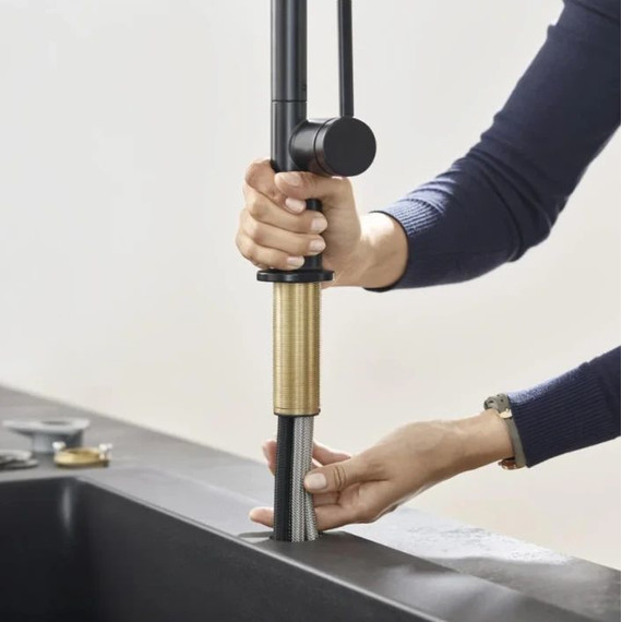 Смеситель для кухни Hansgrohe Talis M54 72802670, чёрный матовый - фото 4