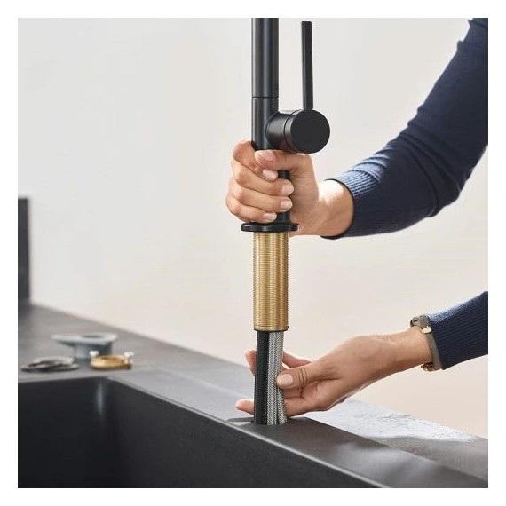 Смеситель для кухни Hansgrohe Talis M54 72804670, чёрный матовый - фото 2