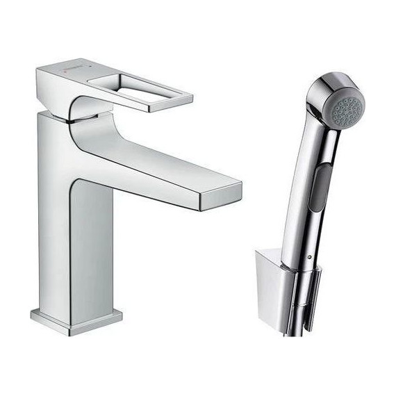 Смеситель для раковины с лейкой для биде Hansgrohe Metropol 110 74522000 - фото 