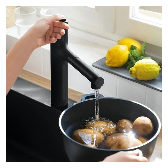 Смеситель для кухни Hansgrohe Zesis M33 74801670, чёрный матовый - фото 2