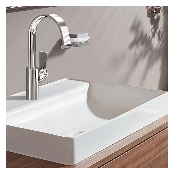 Смеситель для раковины Hansgrohe Logis 75032000, чёрный матовый - фото 2