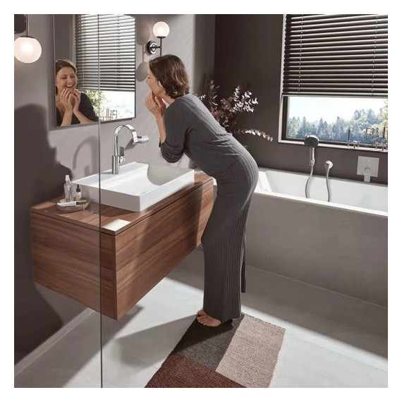 Смеситель для раковины Hansgrohe Logis 75032000, чёрный матовый - фото 4