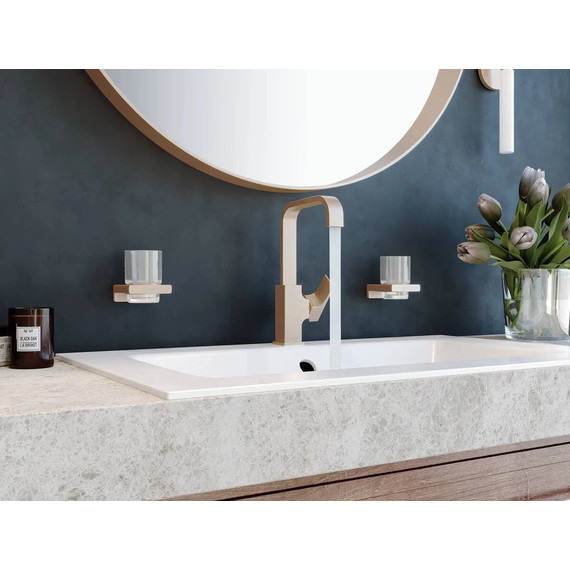 Стакан для зубных щеток Hansgrohe AddStoris 41749140, шлифованная бронза - фото 2