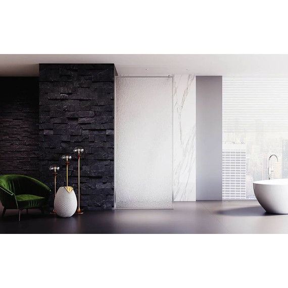 Душевая перегородка Veconi Korato 120 см KR81R-120-06-C4 (стекло 8 мм) с кронштейном в комплекте, хром/матовое - фото 2