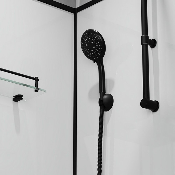 Душевая кабина Niagara Standart 90x90 см R ST90/15QR/KL/BKT, чёрный/прозрачное - фото, картинка 6 Душевая кабина Niagara Standart 90x90 см R ST90/15QR/KL/BKT, чёрный/прозрачное - фото 6