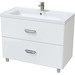 Тумба напольная с раковиной Mirsant Fuji 80/2 см с доводчиком, белый - фото 