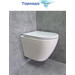 Унитаз подвесной CeramaLux Rimless TR2196 с крышкой микролифт (Система смыва торнадо) - фото 