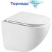 Унитаз подвесной безободковый Sintesi Ellipse SIN-TS-ELL-153 с крышкой микролифт (система смыва Торнадо) - фото 