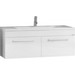 Тумба подвесная с раковиной Акватон Мадрид 120М см 1A1703K2MA010, белый - фото 