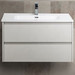 Тумба подвесная с раковиной BelBagno KRAFT-800-2C-SO-BO 80 см, Bianco Opaco - фото 