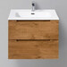 Тумба подвесная с раковиной BelBagno ETNA39-500/390-2C-SO-RN-P 50 см, Rovere Nature, Цвет фасада: Rovere Nature - фото 