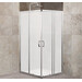 Душевое ограждение BelBagno 85-100x85-100 см UNIQUE-A-2-85/100-M-Cr, хром/матовое, Цвет стекла: матовое, Размер - мм: 850x850 - фото 