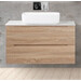 Тумба подвесная со столешницей BelBagno ETNA-1000-2C-SO-WO-P 100 см, Rovere Bianco/Bianco Opaco, Цвет фасада: Rovere Bianco - фото 