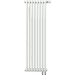 Вертикальный радиатор Zehnder Charleston 2180 390х1790 мм (8 секций) нижнее подключение, белый - фото 
