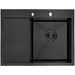 Кухонная мойка Gerhans K35848B-R 1 мм, PVD графит, Цвет производителя: графит - фото 