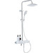 Душевая стойка с термостатом Azario AZ-821, хром/белый - фото 