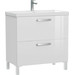 Тумба подвесная/напольная с раковиной Cersanit Melar 80 см 64130, 2 ящика, белый - фото 